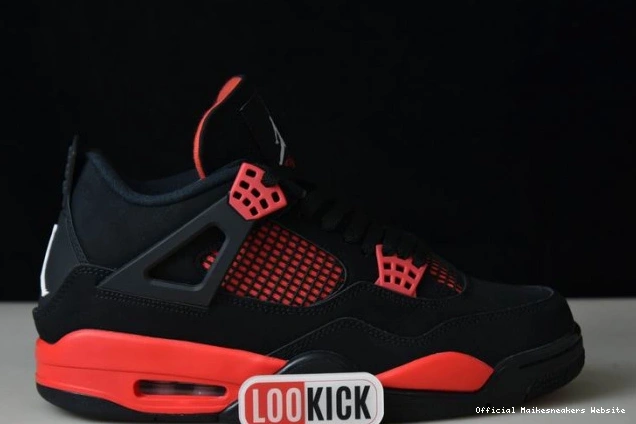 Official Maikesneakers CT8527-016 Jordan 4 Red Air Thunder 0807